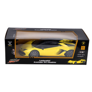 Afbeelding laden in galerijviewer, Kool speed radiografisch bestuurbare auto lamborghini 1:16 2,4g aventador svj roadster geel