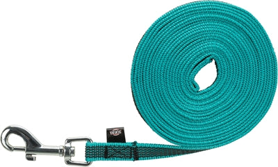 Afbeelding laden in galerijviewer, Trixie Hondenriem sleeplijn met rubber turquoise