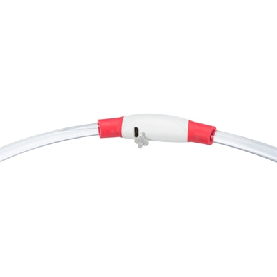 Afbeelding laden in galerijviewer, Trixie lichtgevende halsband usb flash light oplaadbaar tpu rood