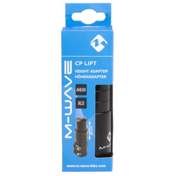 Afbeelding laden in galerijviewer, M-wave ahead-pen verlenger 1-1 8 incl. 4 spacers + ahead plug - zwart