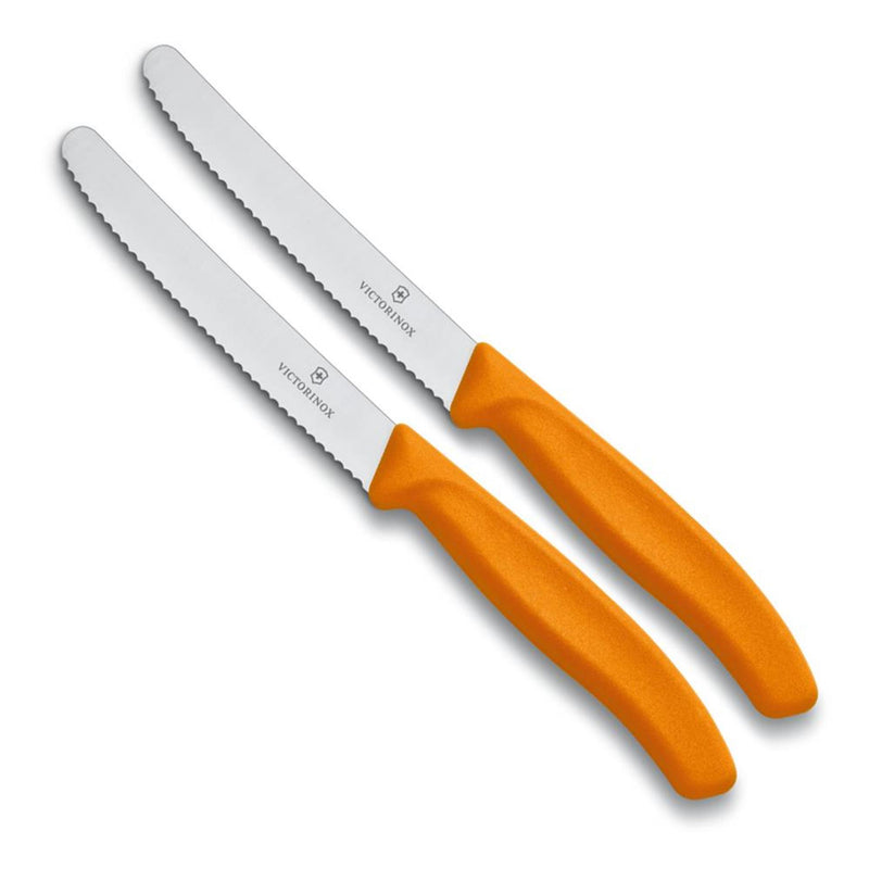 Afbeelding laden in galerijviewer, Victorinox tomatenmes kartel 2st oranje