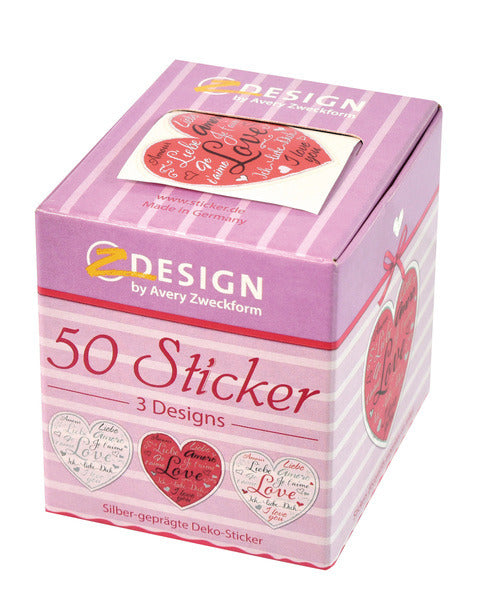 Afbeelding laden in galerijviewer, Avery av-56813 decosticker box harten 3 designs