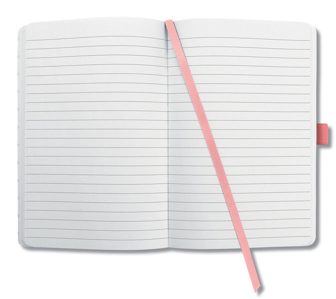 Afbeelding laden in galerijviewer, Sigel Sigel SI-JN203 Notitieboek Jolie Impress A5 Hardcover Gelinieerd 'Salmon Pink'