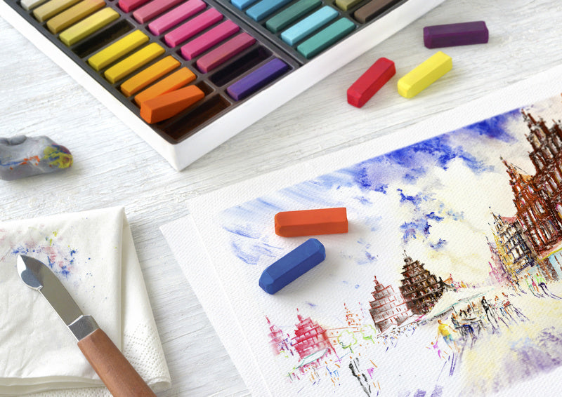 Afbeelding laden in galerijviewer, Faber-castell faber castell pastelkrijt - halve lengte - 72 stuks - fc-128272