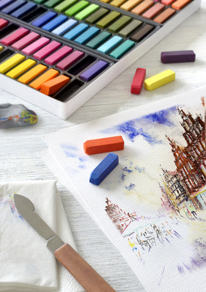 Afbeelding laden in galerijviewer, Faber-castell faber castell pastelkrijt - halve lengte - 72 stuks - fc-128272