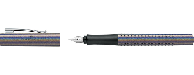Afbeelding laden in galerijviewer, Faber castell fc-140842 vulpen faber-castell grip glam m zilver