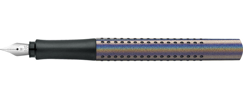Afbeelding laden in galerijviewer, Faber castell fc-140842 vulpen faber-castell grip glam m zilver