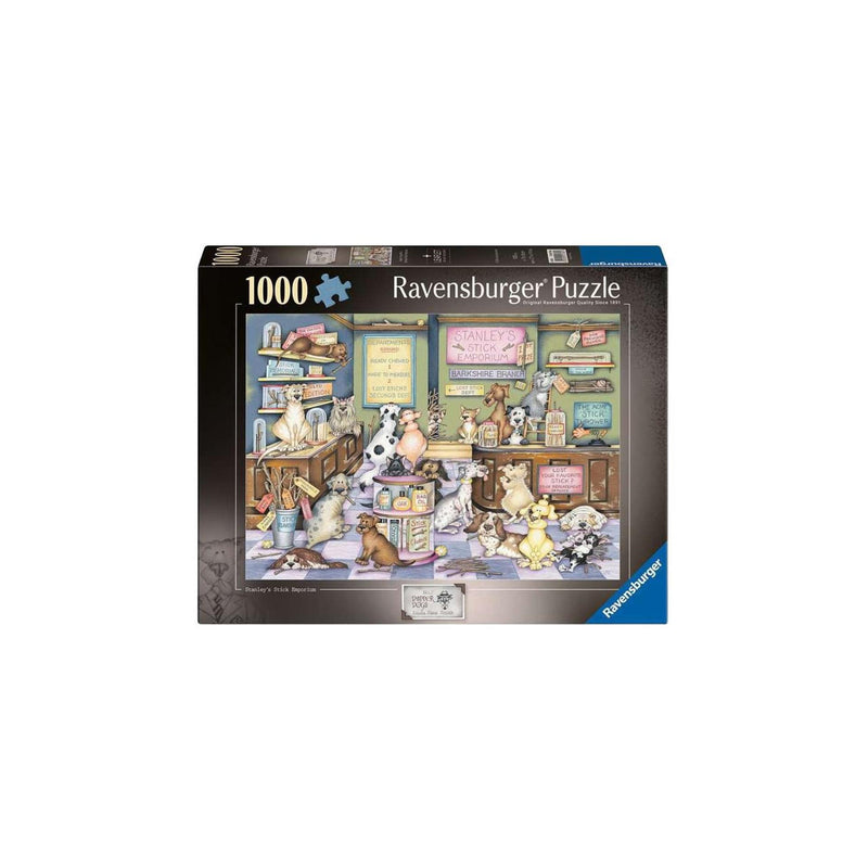 Afbeelding laden in galerijviewer, Ravensburger – dapper dog's no.2: stanley stick 'em – legpuzzel – 1000 stukjes