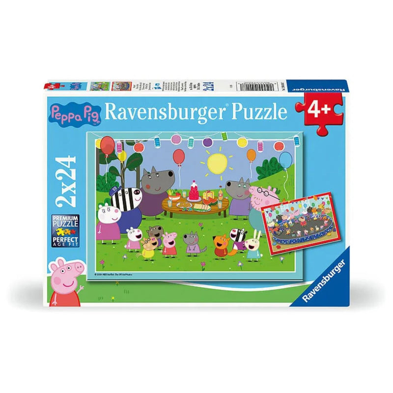 Afbeelding laden in galerijviewer, Ravensburger legpuzzel peppa pig, 2x24st.