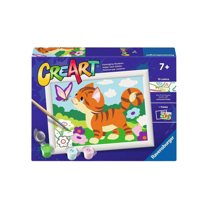 Afbeelding laden in galerijviewer, Ravensburger – creart: cat with butterfly – schilderen op nummer