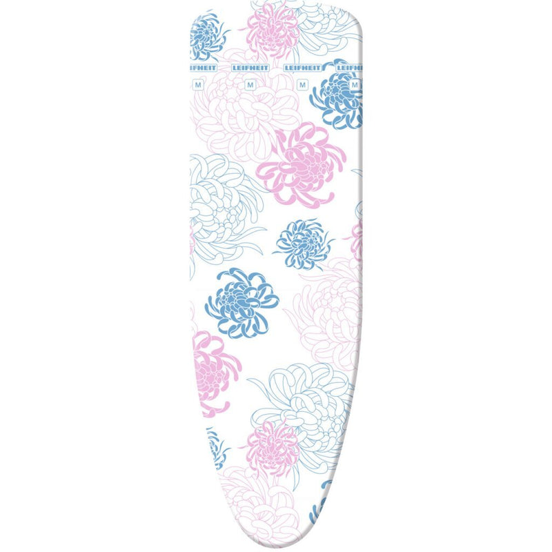 Afbeelding laden in galerijviewer, Leifheit strijkplankhoes cotton classic m - 125 x 40 cm strijkvlak - 3 mm dikke molton - roze - wit - blauw