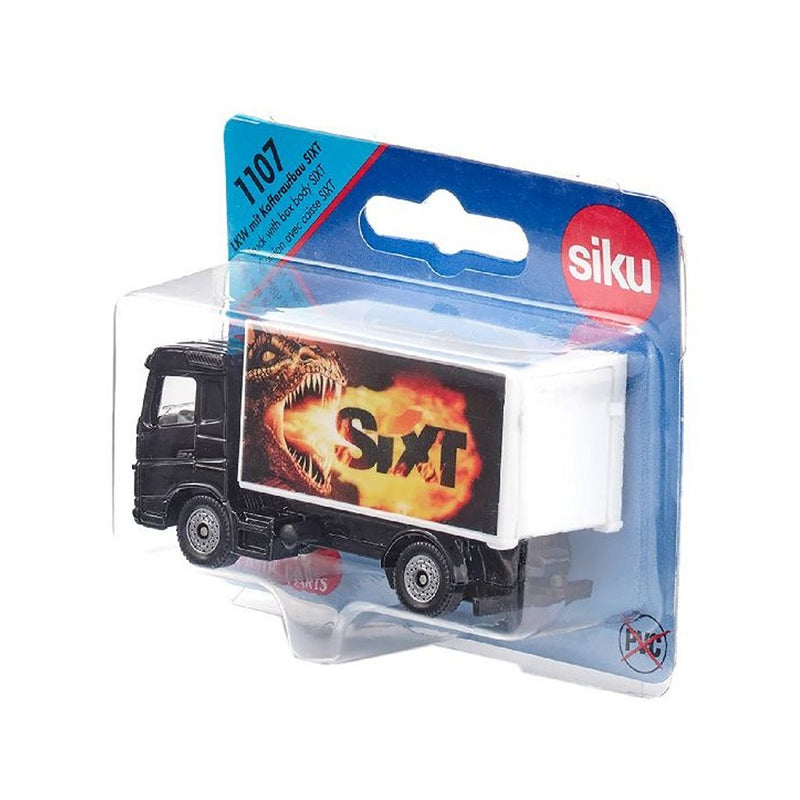 Afbeelding laden in galerijviewer, Siku vrachtwagen met gesloten opbouw sixt 1:87 nr 1107