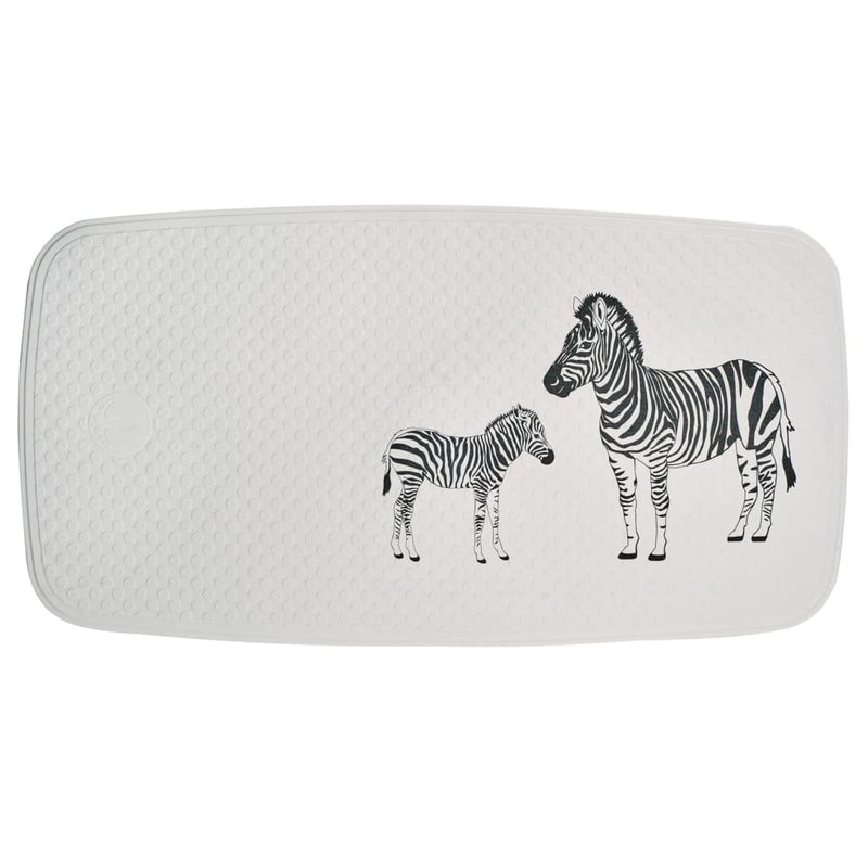 Afbeelding laden in galerijviewer, Ridder badmat zebra 38x72 cm wit en zwart