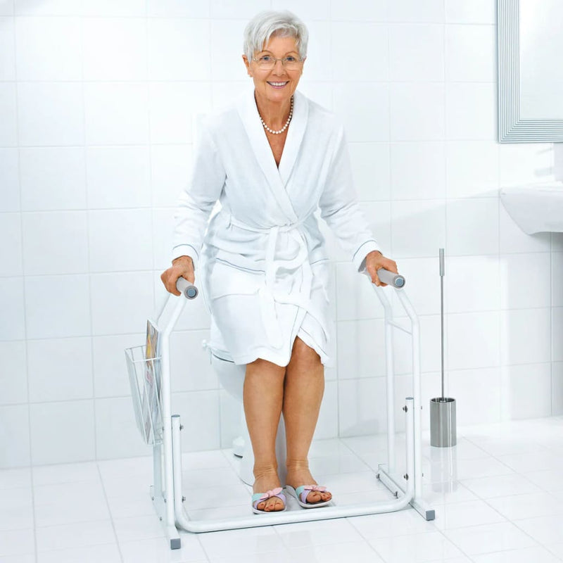 Afbeelding laden in galerijviewer, RIDDER RIDDER Toiletgreep mobiel 150 kg wit A0110101