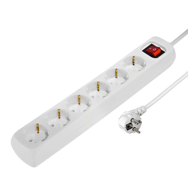 Afbeelding laden in galerijviewer, Hama distribution panel 6 sockets with switch child-proof 1.4 m white
