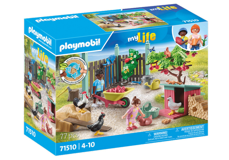Afbeelding laden in galerijviewer, Playmobil my life kleine kippenboerderij in de tuin