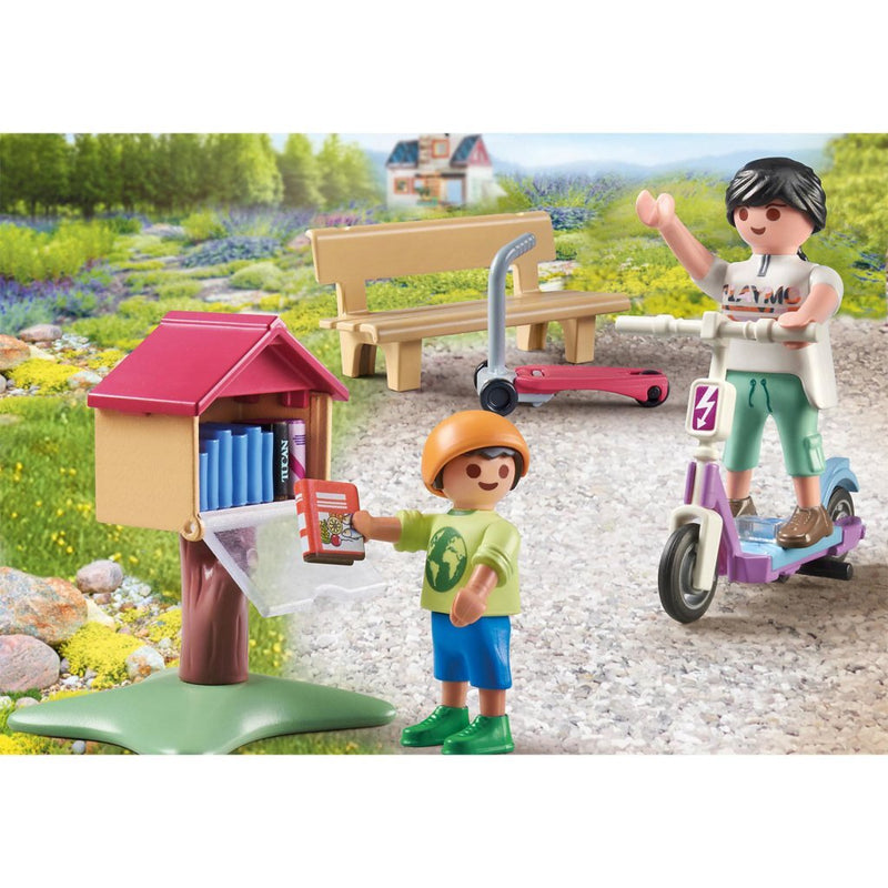 Afbeelding laden in galerijviewer, Playmobil my life boekenruil voor boekenwurmen - 71511