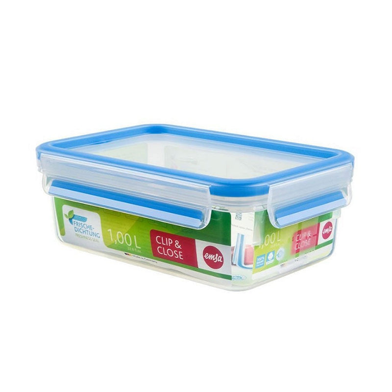 Afbeelding laden in galerijviewer, Emsa 508540 clip close vershouddoos 1l blauw