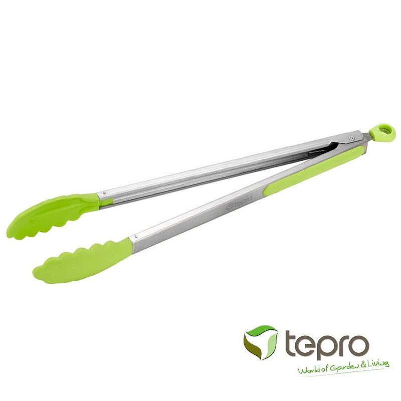 Afbeelding laden in galerijviewer, Tepro 8344 barbecuetang rvs groen