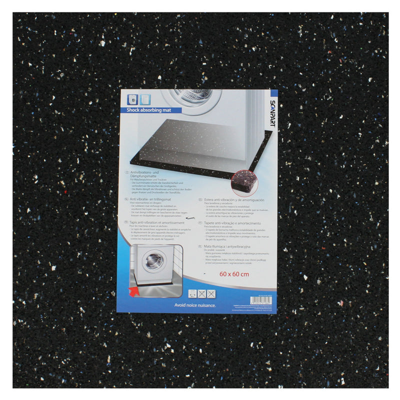 Afbeelding laden in galerijviewer, Scanpart anti vibratiemat 60x60x0,8 zw