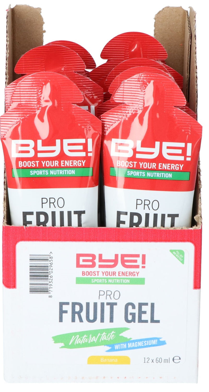 Afbeelding laden in galerijviewer, Bye! Pro Fruit gel banana 60 ml (doos á 12 stuks)