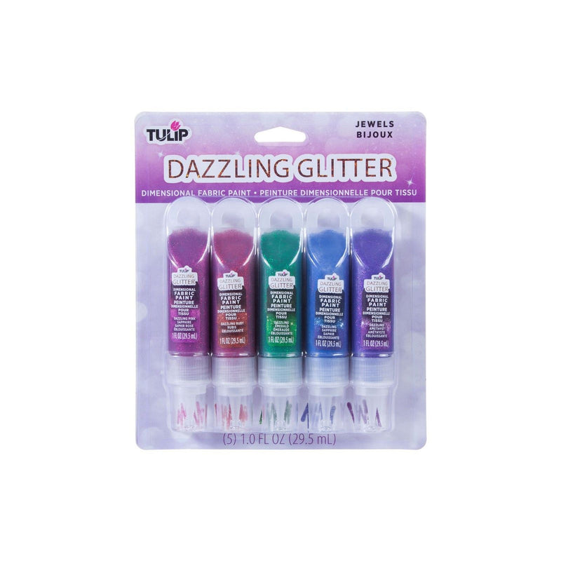 Afbeelding laden in galerijviewer, Tulip • 3d textielverf met glitter 29,5ml jewels 5st.