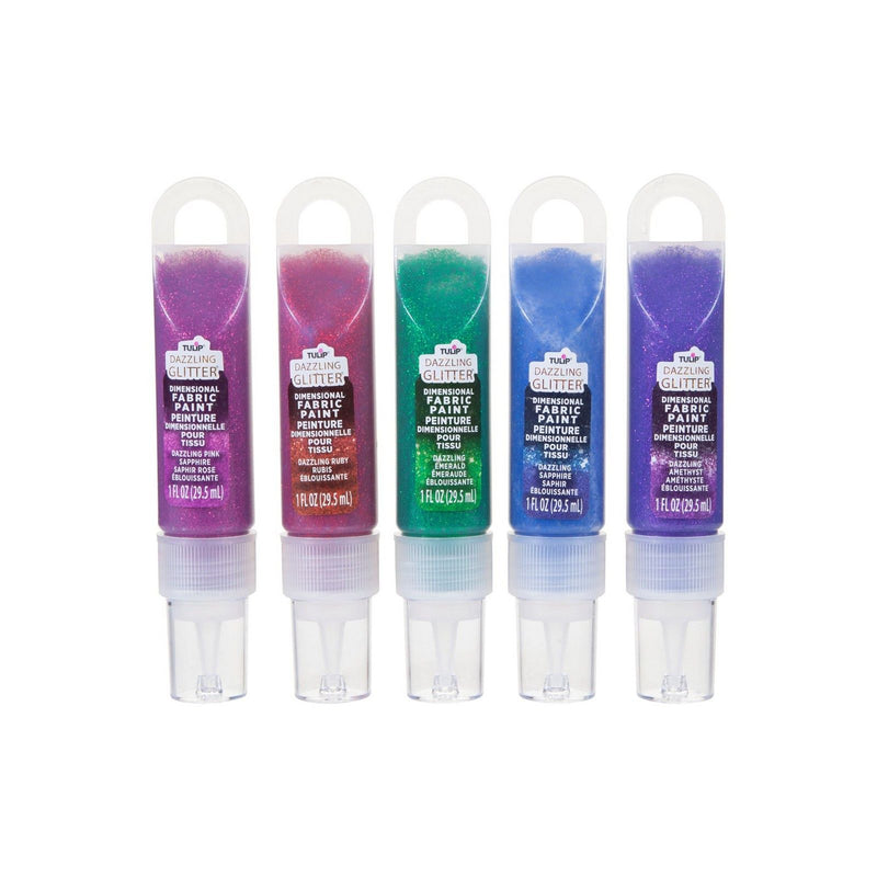Afbeelding laden in galerijviewer, Tulip • 3d textielverf met glitter 29,5ml jewels 5st.