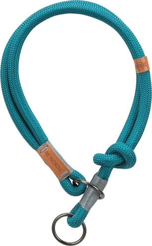 Afbeelding laden in galerijviewer, Trixie halsband hond be nordic halfslip petrol lichtgrijs