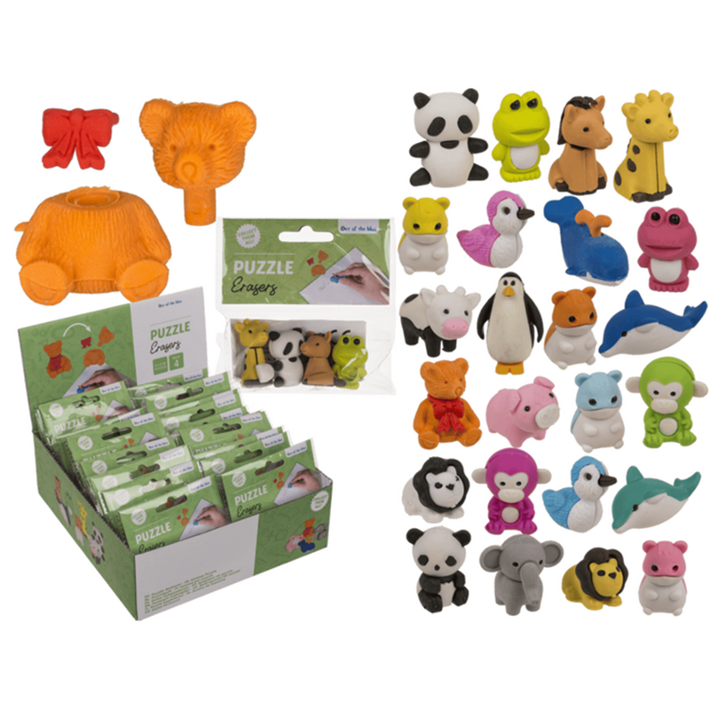 Afbeelding laden in galerijviewer, Dsp puzzelgum dieren. 4 ass in zakje. ca