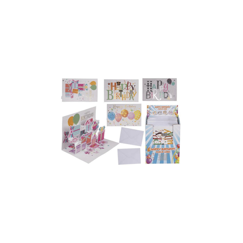 Afbeelding laden in galerijviewer, Ootb pop-up geschenkkaart happy birthday met envelop