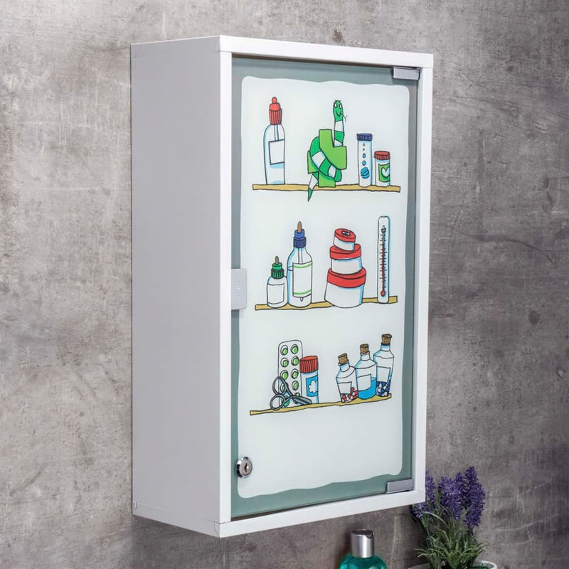 Afbeelding laden in galerijviewer, Hi medicijnkast 30x15x50 cm roestvrij staal