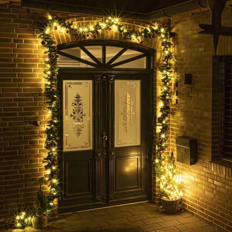 Afbeelding laden in galerijviewer, Hi kerstslinger met 80 warmwitte led's 20 m