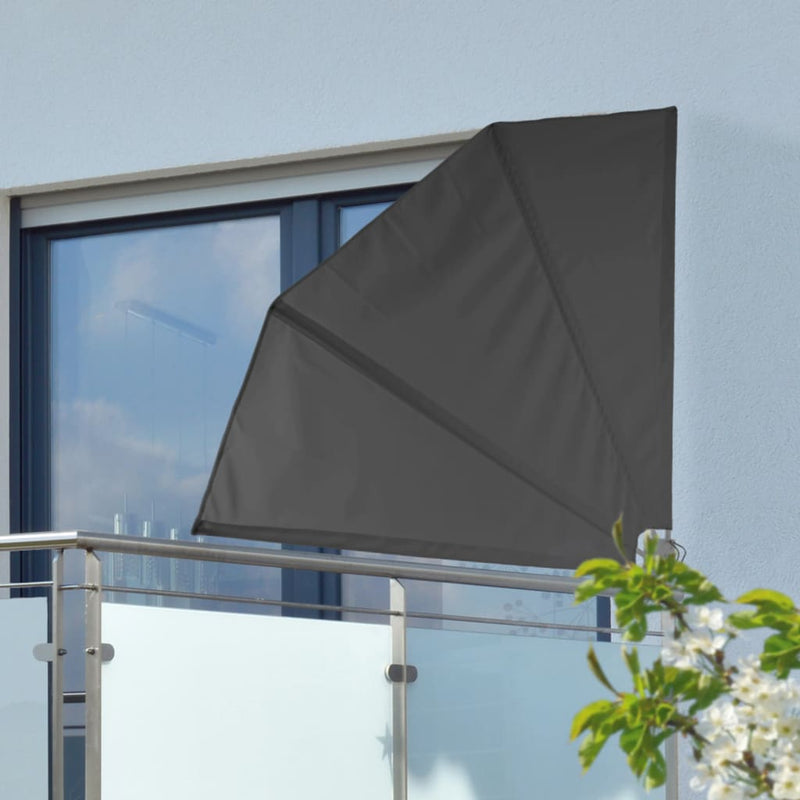 Afbeelding laden in galerijviewer, HI HI Balkonscherm 1,2x1,2 m polyester zwart