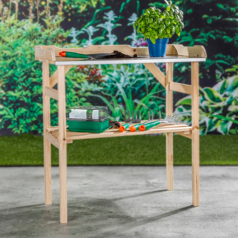 Afbeelding laden in galerijviewer, Hi oppottafel 82x38x78 cm hout