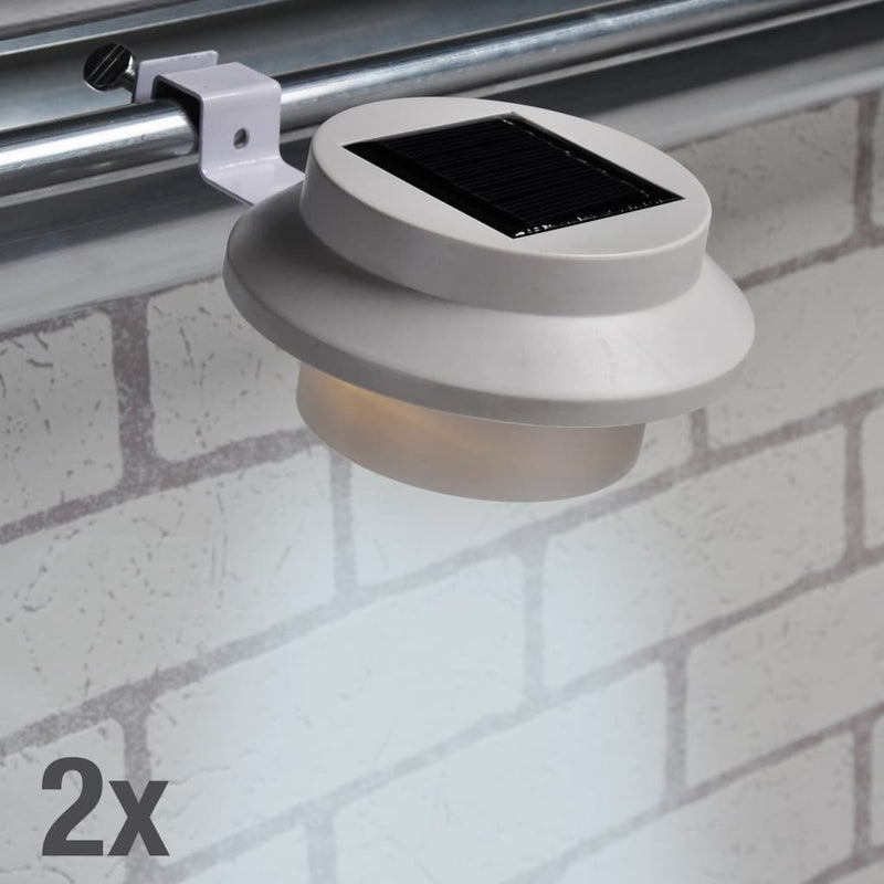 Afbeelding laden in galerijviewer, Hi hi dakgootlampen 2 st solar led wit