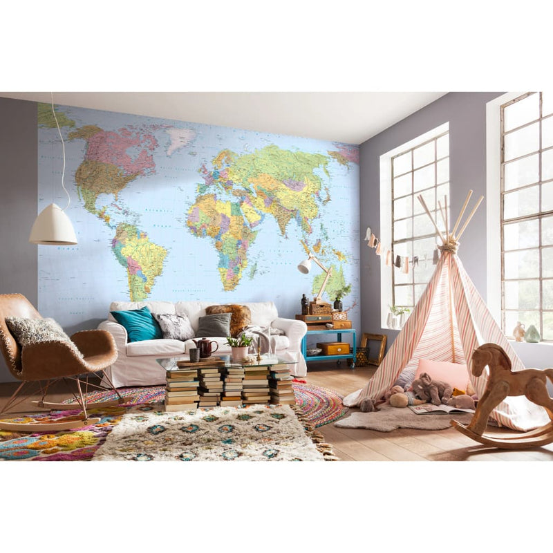 Afbeelding laden in galerijviewer, Komar Komar Fotobehang World Map XXL 368x248 cm XXL4-038