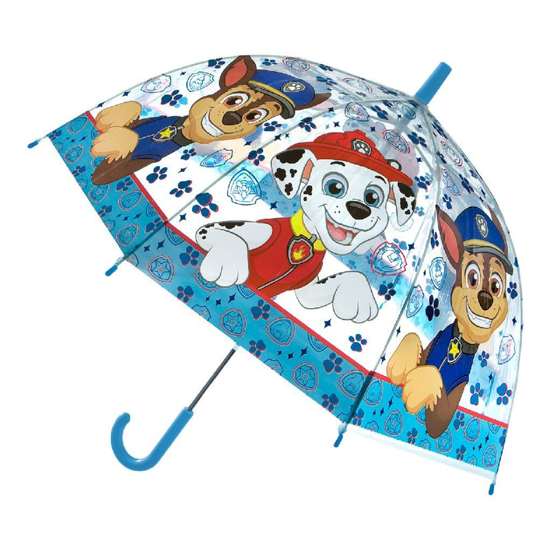Afbeelding laden in galerijviewer, Undercover paw patrol kinderparaplu 69 cm blauw transparant