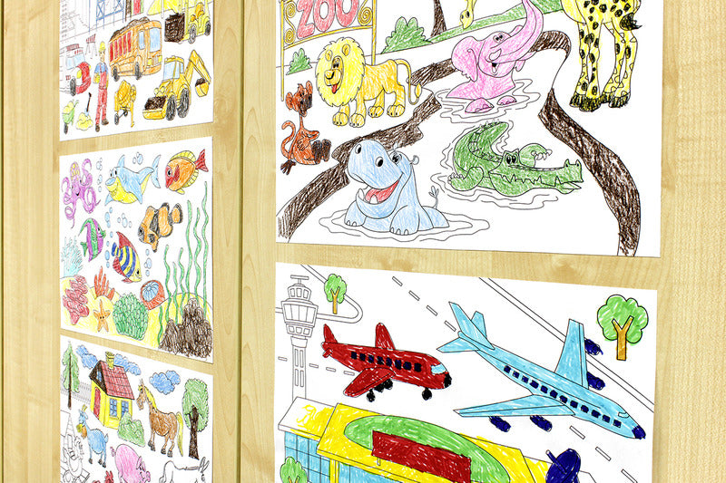 Afbeelding laden in galerijviewer, Van der doelen info notes in-8719-08 kleurboek 300mm x 200mm colouring book
