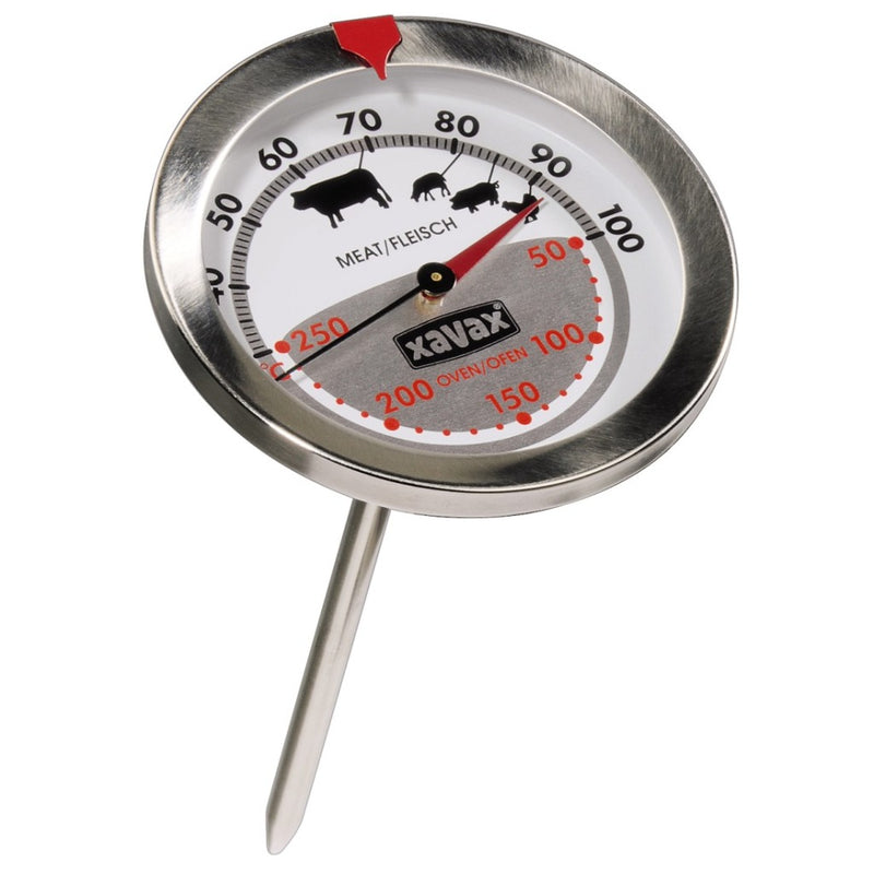 Afbeelding laden in galerijviewer, Xavax vlees- en oventhermometer inox matt