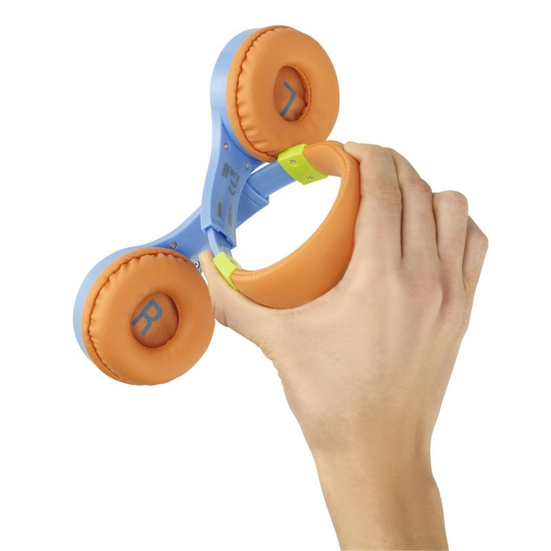 Afbeelding laden in galerijviewer, Hama kids guard on-ear kinderkoptelefoon blauw oranje