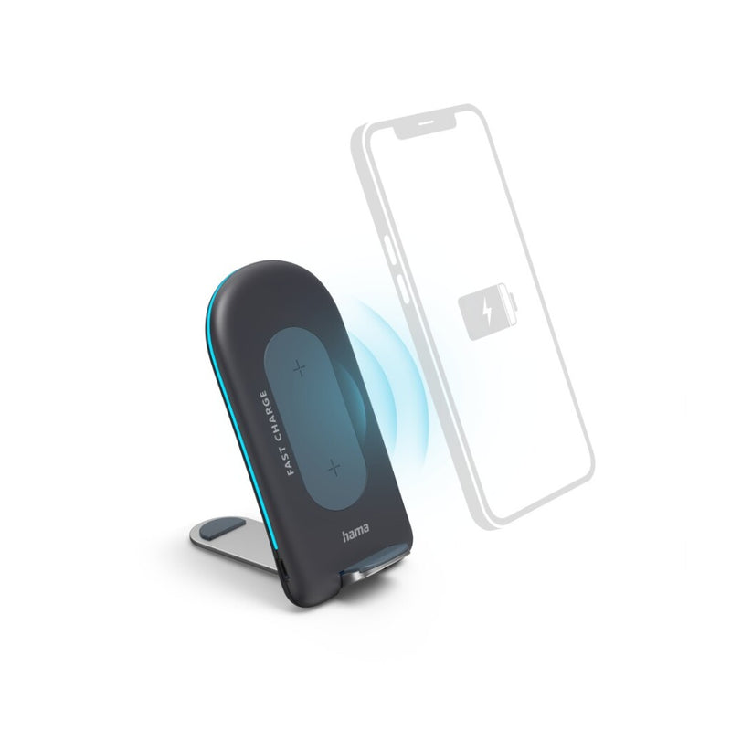 Afbeelding laden in galerijviewer, Hama wireless charger set qi-fc15s 15w draadloos smartphone-oplaadstation gr