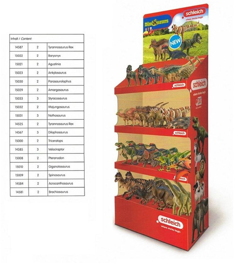 Afbeelding laden in galerijviewer, Schleich dino's 18 ass. (39 stuks). 3+