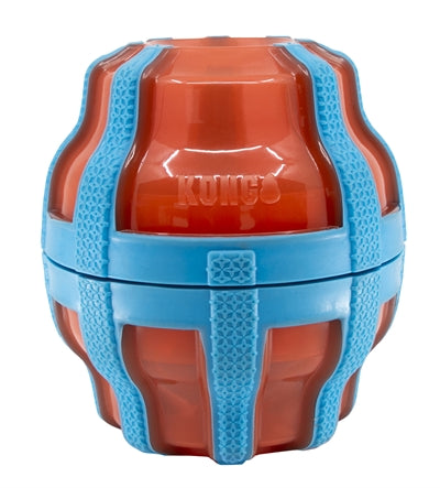 Afbeelding laden in galerijviewer, Kong Treat spinner voer snack dispenser oranje blauw