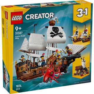 Afbeelding laden in galerijviewer, Lego creator 3in1 klassiek piratenschip piraten boot speelgoed voor kinderen 31387