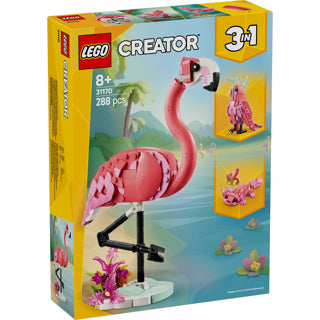 Afbeelding laden in galerijviewer, Lego ® creator 3in1 wilde dieren: roze flamingo set - 31170