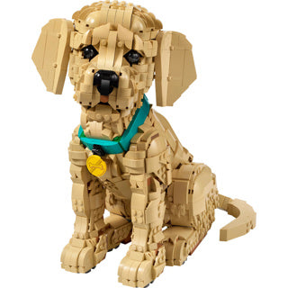 Afbeelding laden in galerijviewer, Lego ® icons golden retriever puppy - decoratieve dierenfiguur - bouwset voor volwassenen - 11384
