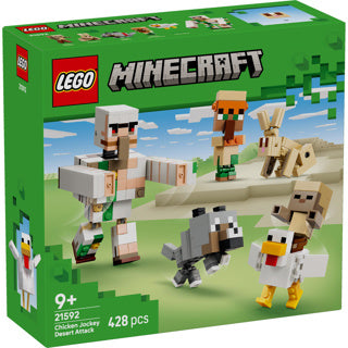 Afbeelding laden in galerijviewer, Lego minecraft kipberijder woestijnaanval speelgoed voor kinderen met personages 21592