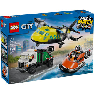 Afbeelding laden in galerijviewer, Lego city 60505 vliegtuig, servicewagen en hovercraft remix