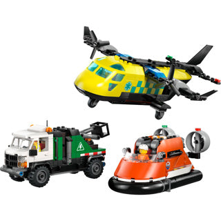 Afbeelding laden in galerijviewer, Lego city 60505 vliegtuig, servicewagen en hovercraft remix