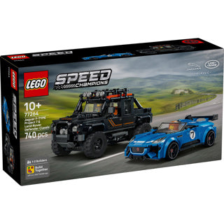 Afbeelding laden in galerijviewer, Lego speed champions 77264 jaguar project 7 en land rover defender